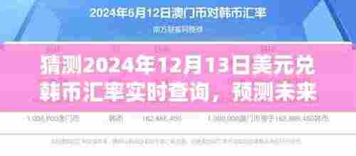 关于美元兑韩币汇率的预测与深度分析,2024年12月13日实时查询及未来汇率动态展望