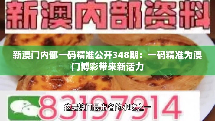 新澳门内部一码精准公开348期:一码精准为澳门博彩带来新活力