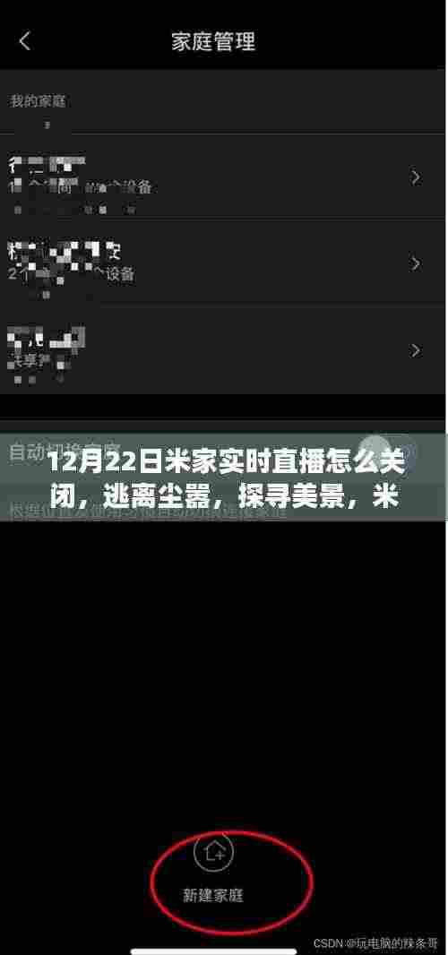 实用指南,如何在12月22日轻松关闭米家实时直播功能,启程心灵之旅,逃离尘嚣探寻美景
