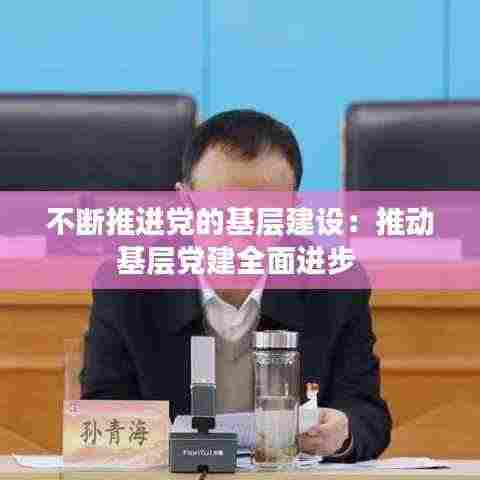 不断推进党的基层建设：推动基层党建全面进步 