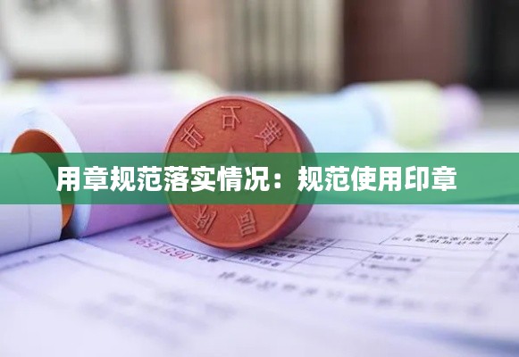 用章规范落实情况：规范使用印章 