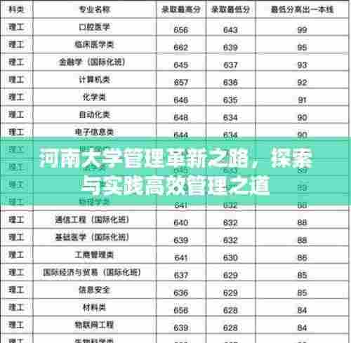 河南大学管理革新之路，探索与实践高效管理之道