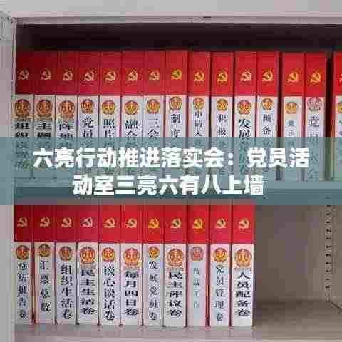 六亮行动推进落实会:党员活动室三亮六有八上墙