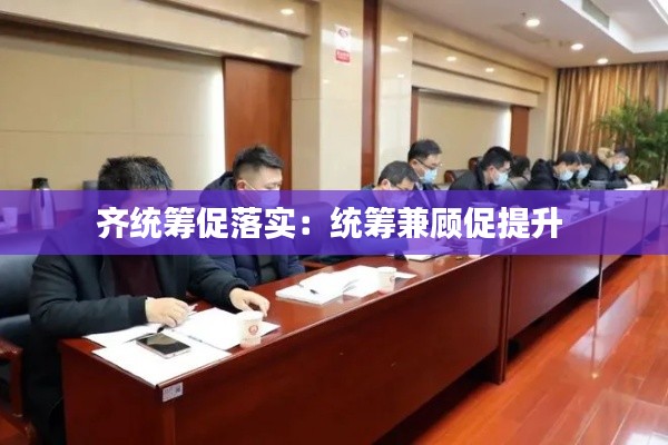 齐统筹促落实:统筹兼顾促提升