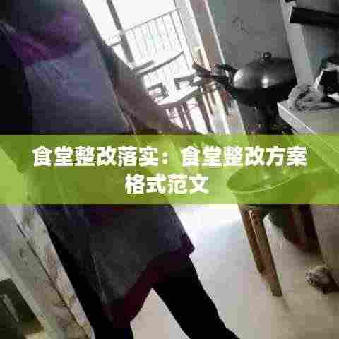食堂整改落实：食堂整改方案格式范文 