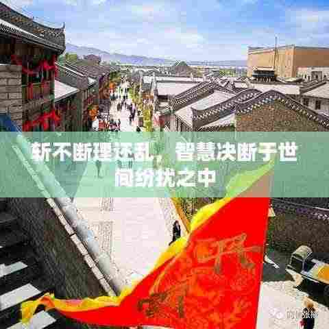 斩不断理还乱,智慧决断于世间纷扰之中