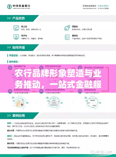 农行品牌形象塑造与业务推动,一站式金融服务宣传重磅来袭!